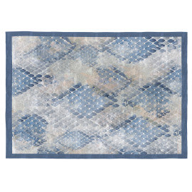 Tapis 300x200 Coton Bleu LINCOLN TWO