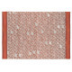 Tapis scandinave orange plat en coton Einar