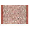 Tapis scandinave orange plat en coton Einar