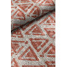 Tapis scandinave orange plat en coton Einar