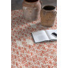 Tapis scandinave orange plat en coton Einar