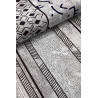 Tapis plat ethnique gris en coton Everest