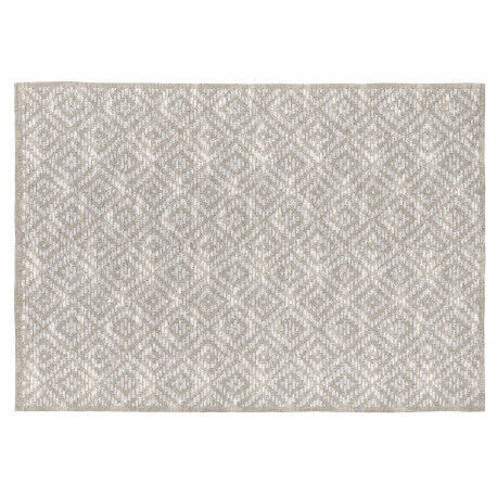 Tapis scandinave beige coton plat Gobi