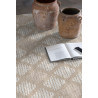 Tapis scandinave gris en coton plat Hallie