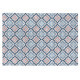 Tapis bleu design pour salon plat Hansel