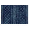 Tapis en coton ethnique bleu plat Vivabita Harold