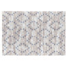 Tapis moderne gris plat en coton Helmi