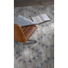 Tapis moderne gris plat en coton Helmi