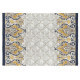 Tapis baroque en coton gris plat intérieur Indira