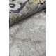 Tapis baroque en coton gris plat intérieur Indira