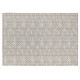 Tapis plat rectangle en coton beige Kalahari