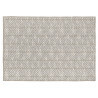 Tapis plat rectangle en coton beige Kalahari