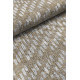 Tapis plat rectangle en coton beige Kalahari