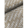 Tapis plat rectangle en coton beige Kalahari