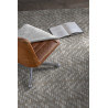 Tapis plat rectangle en coton beige Kalahari