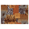 Tapis ethnique safari coloré plat en coton Kampala