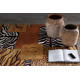 Tapis ethnique safari coloré plat en coton Kampala