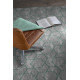 Tapis scandinave vert en coton plat Laisa