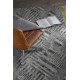 Tapis de salon design gris plat en coton Loira