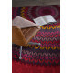 Tapis rouge design pour chambre en coton Mandala