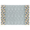 Tapis plat de salon en coton multicolore Monrovia