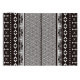 Tapis noir et blanc ethnique pour salon plat Mont Blanc