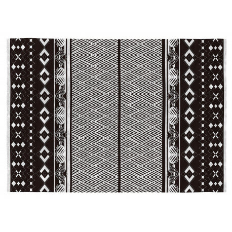 Tapis bohème noir et blanc - Sélection M