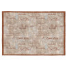 Tapis écriture beige plat rectangle Neisha