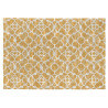 Tapis jaune de salon plat design en coton Nicosia