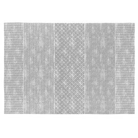 Tapis en coton plat gris intérieur moderne Nilo