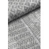 Tapis en coton plat gris intérieur moderne Nilo