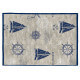 Tapis bleu plat intérieur marin Noronha