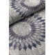 Tapis moderne gris et bleu en coton plat Olimpia