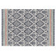 Tapis moderne pour salon bleu plat Rania