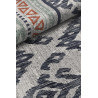 Tapis moderne pour salon bleu plat Rania