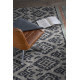 Tapis moderne pour salon bleu plat Rania