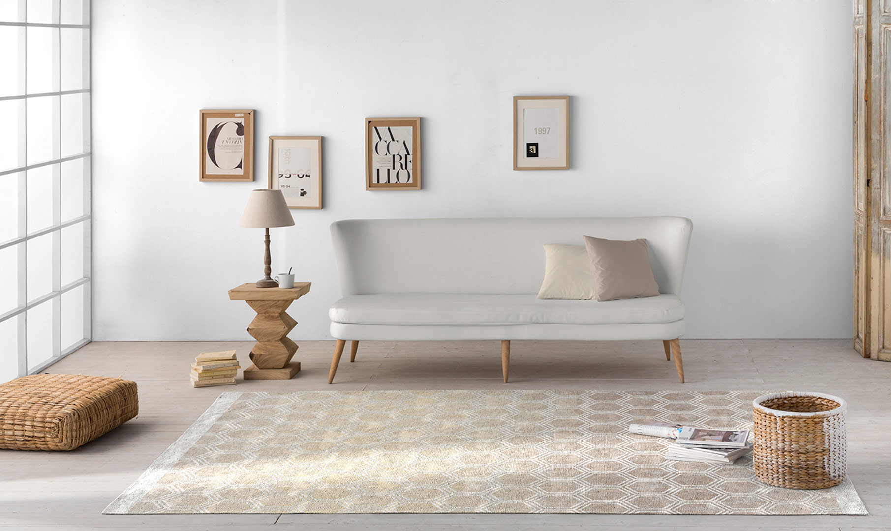 Tapis Salon Scandinave Imprimé