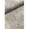 Tapis gris et beige pour salon plat scandinave Riga