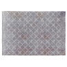 Tapis ethnique gris rectangle en coton Selena