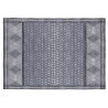 Tapis bleu design géométrique plat Steinar