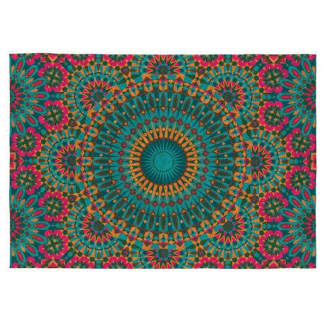 Tapis Vivabita multicolore plat de salon Tigris