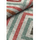 Tapis multicolore scandinave géométrique plat Viena