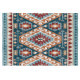 Tapis rectangle kilim multicolore plat Xenia