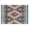 Tapis rectangle kilim multicolore plat Xenia