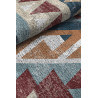 Tapis rectangle kilim multicolore plat Xenia