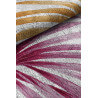 Tapis floral plat design multicolore coton Iliana
