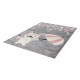 Tapis gris pour enfant rectangle Wild