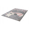 Tapis gris pour enfant rectangle Wild