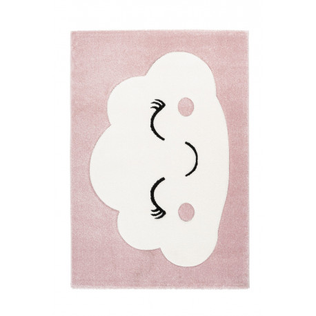 Tapis de chambre pour fille rose Noa