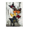 Tapis design papillon pour salon multicolore Ester